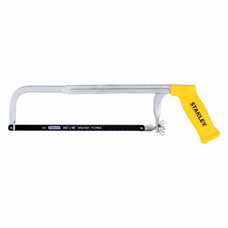 STANLEY 10 in. Steel Adjustable Hacksaw Black/Yellow 1 pc STHT14039